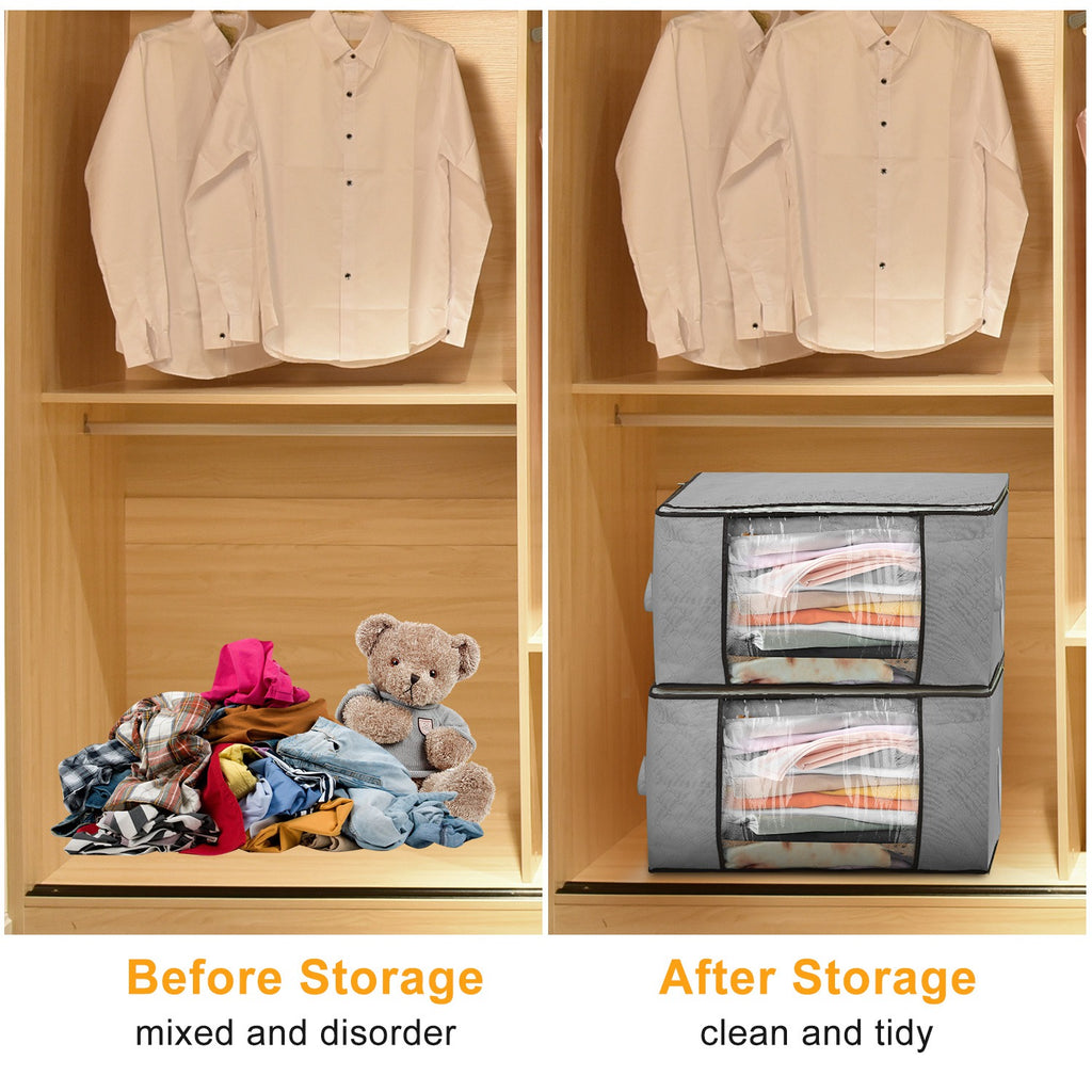 Effortless Organization with Large Capacity Clothes Storage Bags - 90L for All Your Needs - Nook & Nest