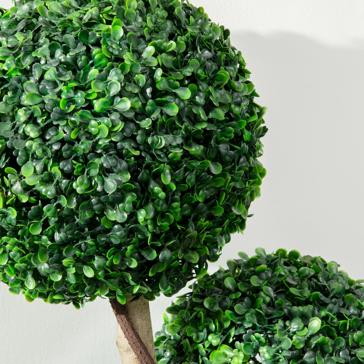 Plant for Home Decor Indoor & Outdoor Plants, Tree in Pot, 3 Ball Boxwood Topiary Tree for Home Office, Living Room Decor, Dark Green - Nook & Nest