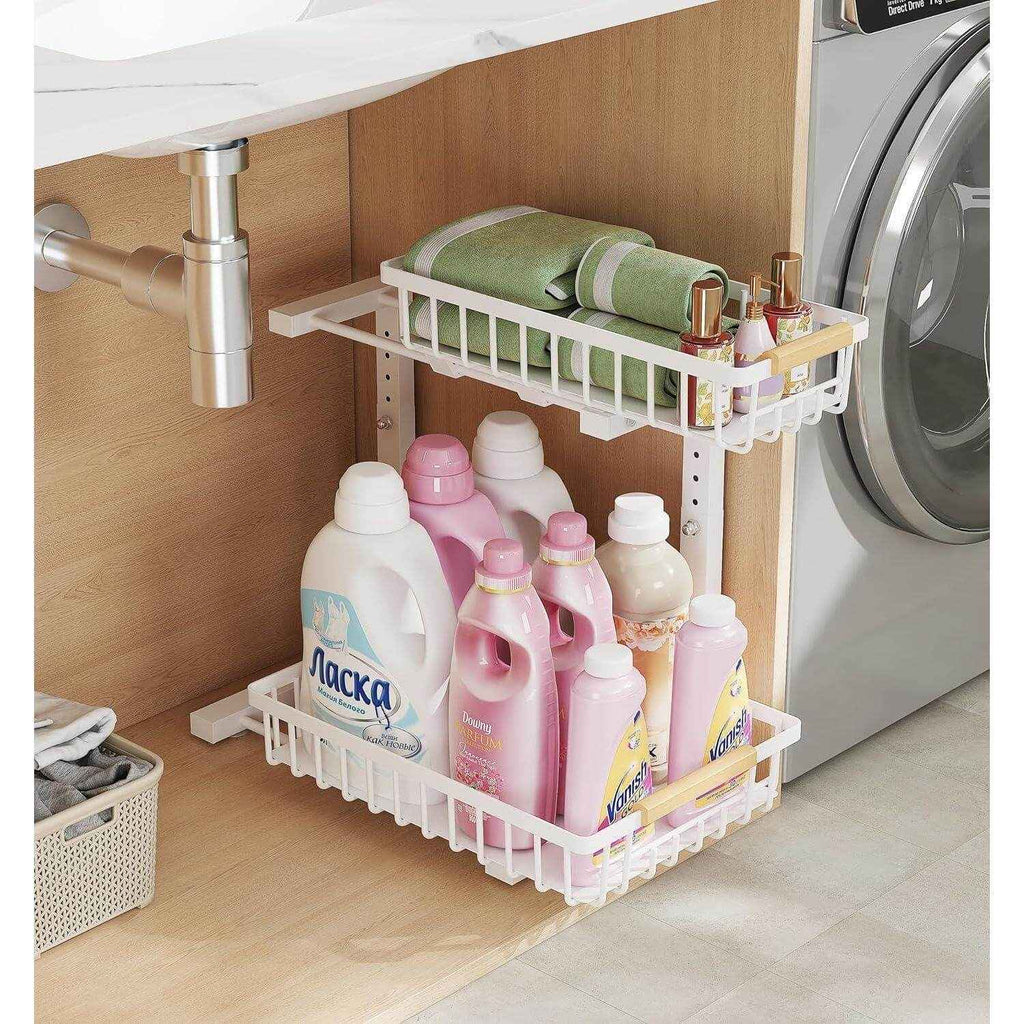Under Sink Pull-Out Organizer: Effortless Storage Solution for Every Home - Nook & Nest