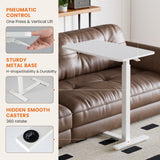 Adjustable Mobile Bed Table, Computer Desk, Mobile Standing Table - Nook & Nest
