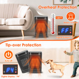 1500W Ceramic Space Heater with Remote and 90° Oscillation - Nook & Nest