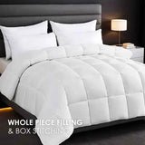 White Oversized Checkered Duvet Cover - Nook & Nest