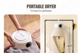 Portable Clothes Dryer - Compact Heated Drying Unit - Nook & Nest