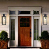 Black Solar Outdoor Wall Lights, Set of 2 - Nook & Nest