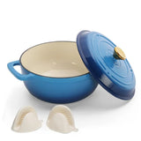 5-Quart Enameled Cast Iron Dutch Oven with Lid - Nook & Nest