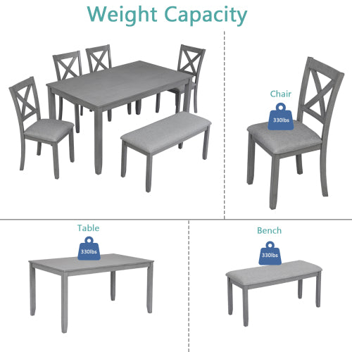 Elevate Your Dining Experience with Our 6 Piece Kitchen Dining Set - Nook & Nest