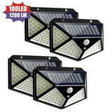 100-Lamp Motion-Sensor Solar Outdoor Lights - Nook & Nest