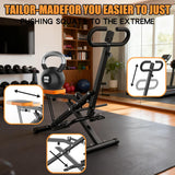 Squat Machine For Home, Assist Trainer For Glutes Workout Foldable With Resistance Bands, For Botty Glutes Butt Thighs, Ab Back Leg Press Hip Thrust For Home Gym Fitness-Black - Nook & Nest