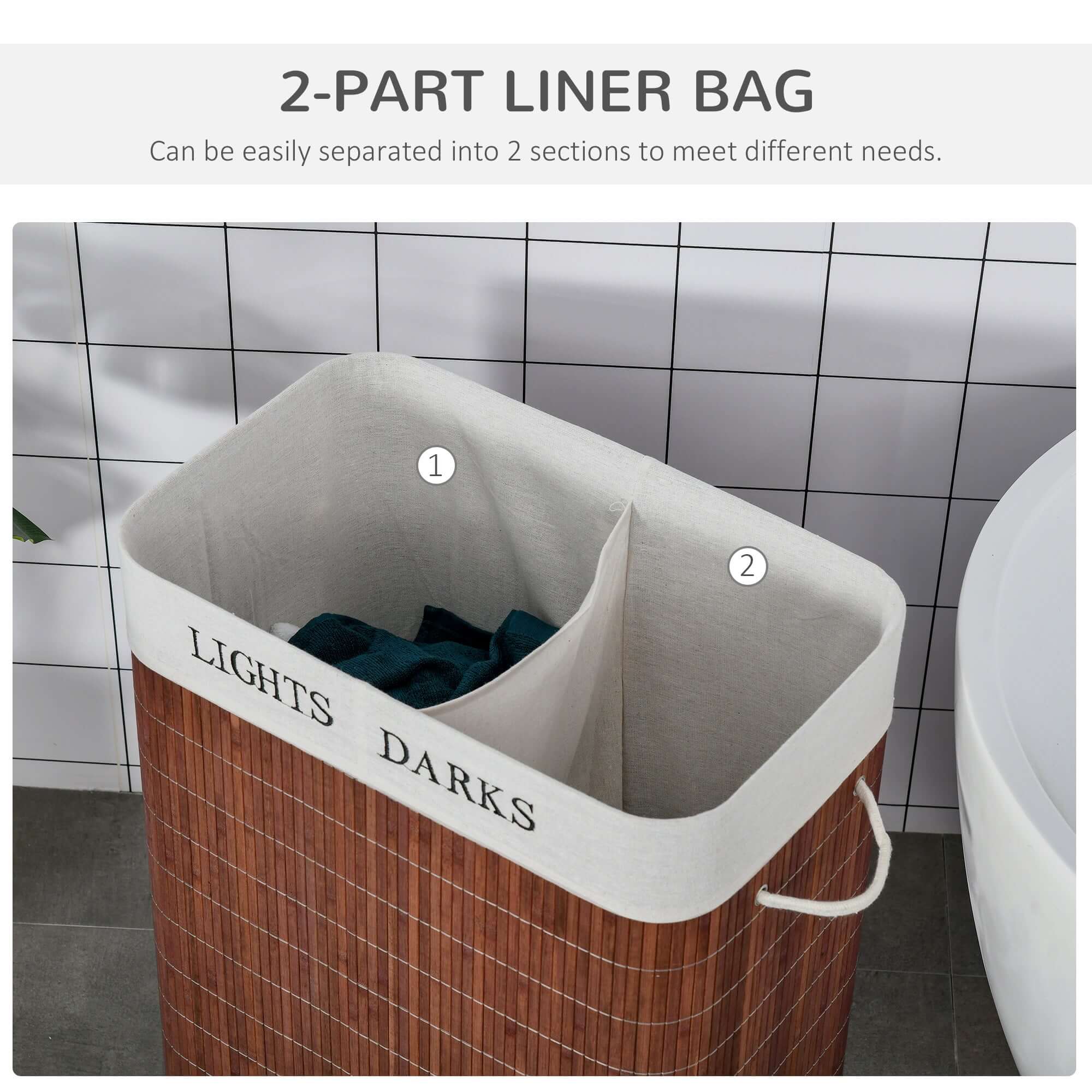 Elevate Your Laundry Experience with the Collapsible Bamboo Laundry Hamper - Nook & Nest