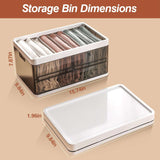 Stackable Storage Bins with Dividers – 3-Pack, Foldable Fabric, Dark B - Nook & Nest