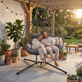 Double Hanging Egg Chair: Your Perfect Relaxation Retreat for Indoors and Outdoors - Nook & Nest