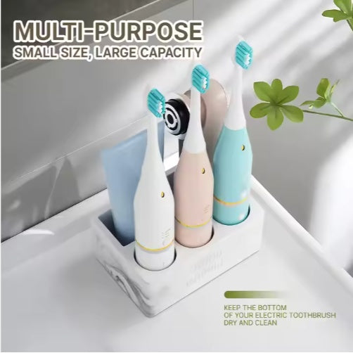 Toothpaste Holder Bathroom Counter Organizer For Electric Toothbrushes For Home Hotel - Nook & Nest