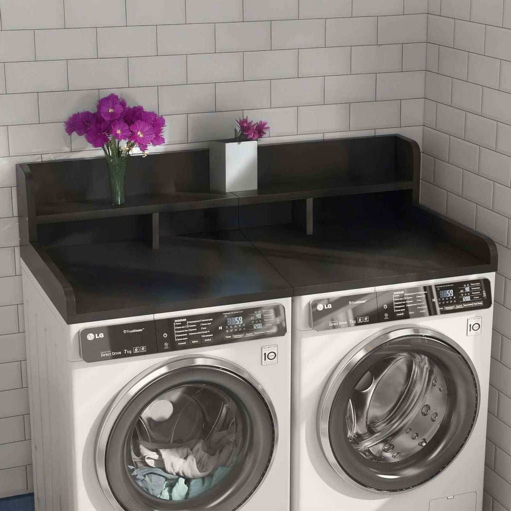 Elevate Your Laundry Space with Our Washer Dryer Countertop Shelf - Nook & Nest