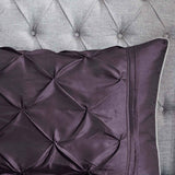 Cal King Comforter Set – 7-Piece, Plum, Tufted Texture, California Kin - Nook & Nest