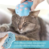 Blue Rechargeable Pet Grooming Brush with Mist Spray - Nook & Nest