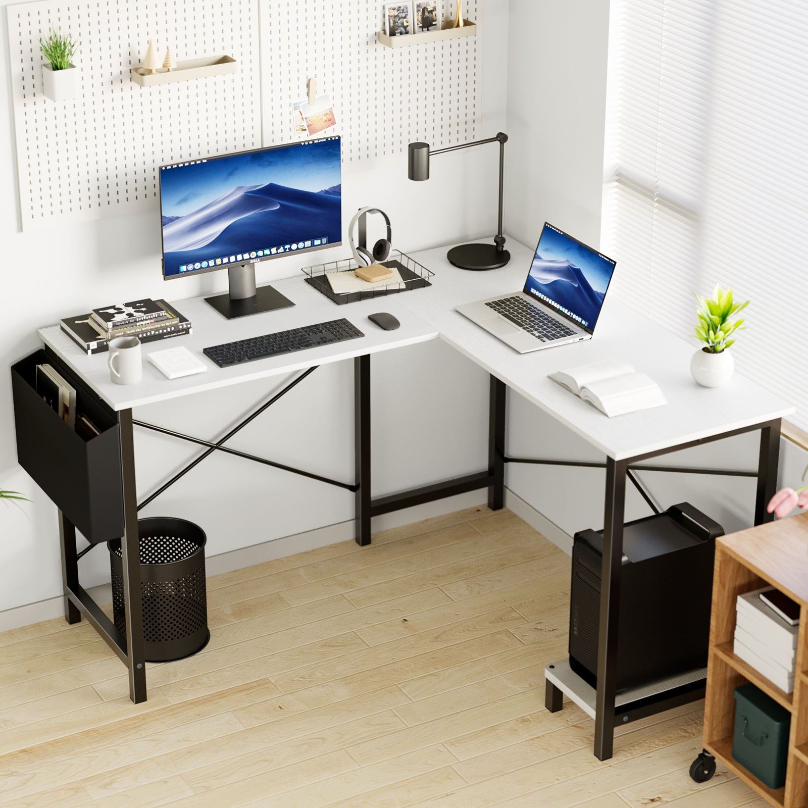 Elevate Your Productivity with Our L-Shaped Computer Desk for Home Office - Nook & Nest