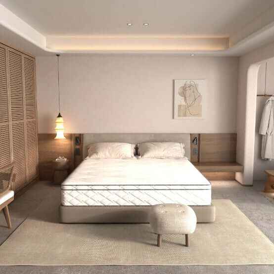 Elevate Your Comfort with Our 12 Inch Hybrid Mattress with Gel Memory Foam - Nook & Nest