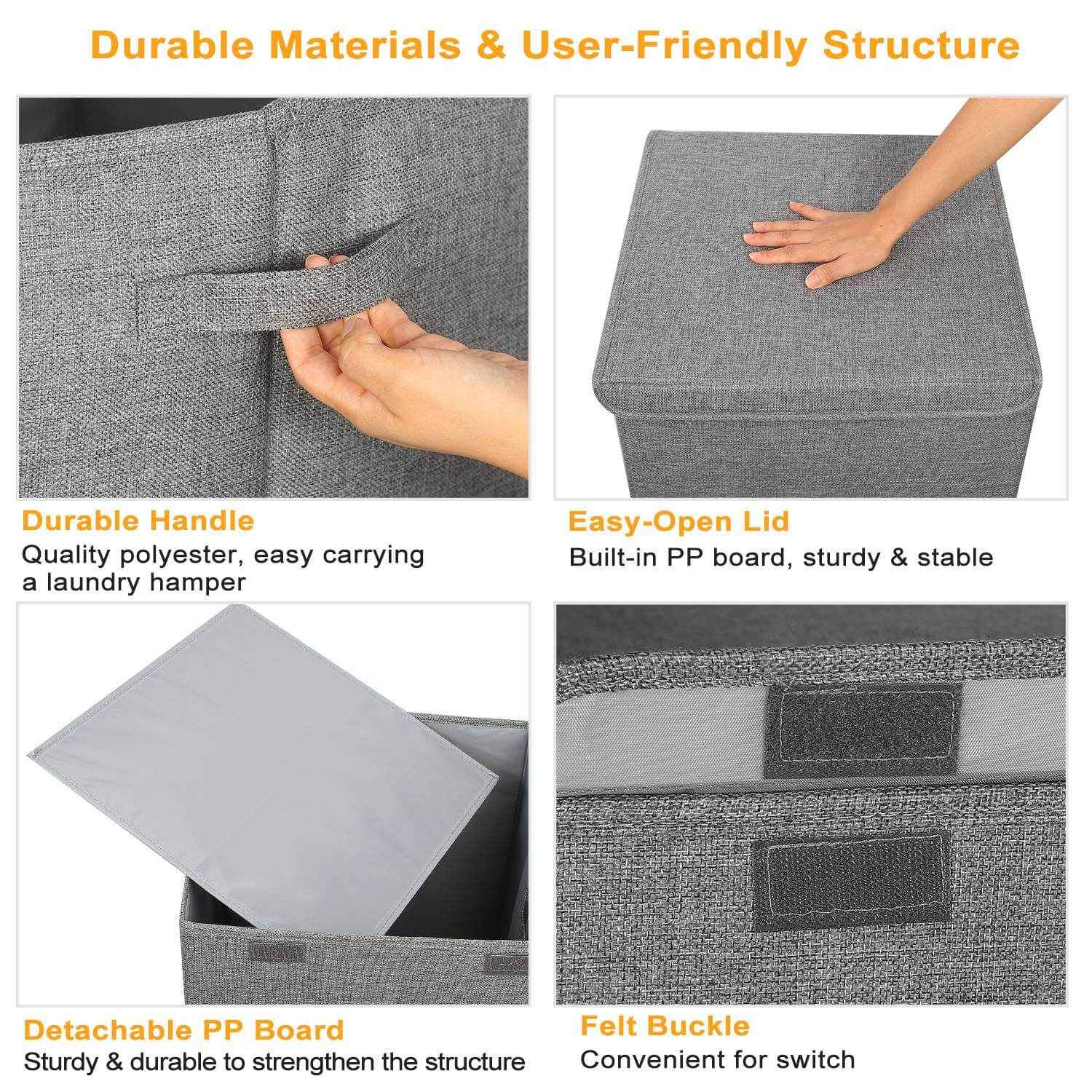 Ultimate Foldable Laundry Hamper with Lid – Keep Your Space Tidy & Organized - Nook & Nest
