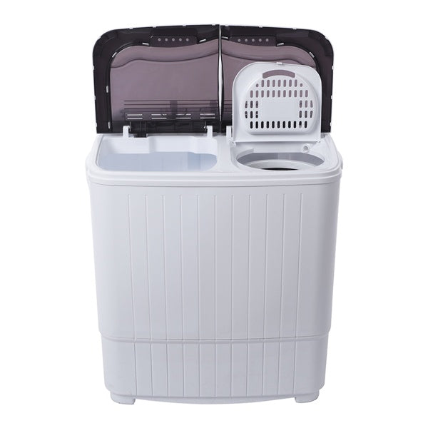 Effortless Laundry with the Semi-Automatic Gray Cover Washing Machine - Nook & Nest