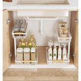 Black 2-Tier Under-Sink Pull-Out Organizer - Nook & Nest