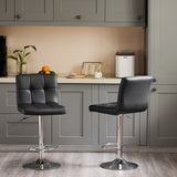 Square Cushion Bar Stool With Backrest - Nook & Nest
