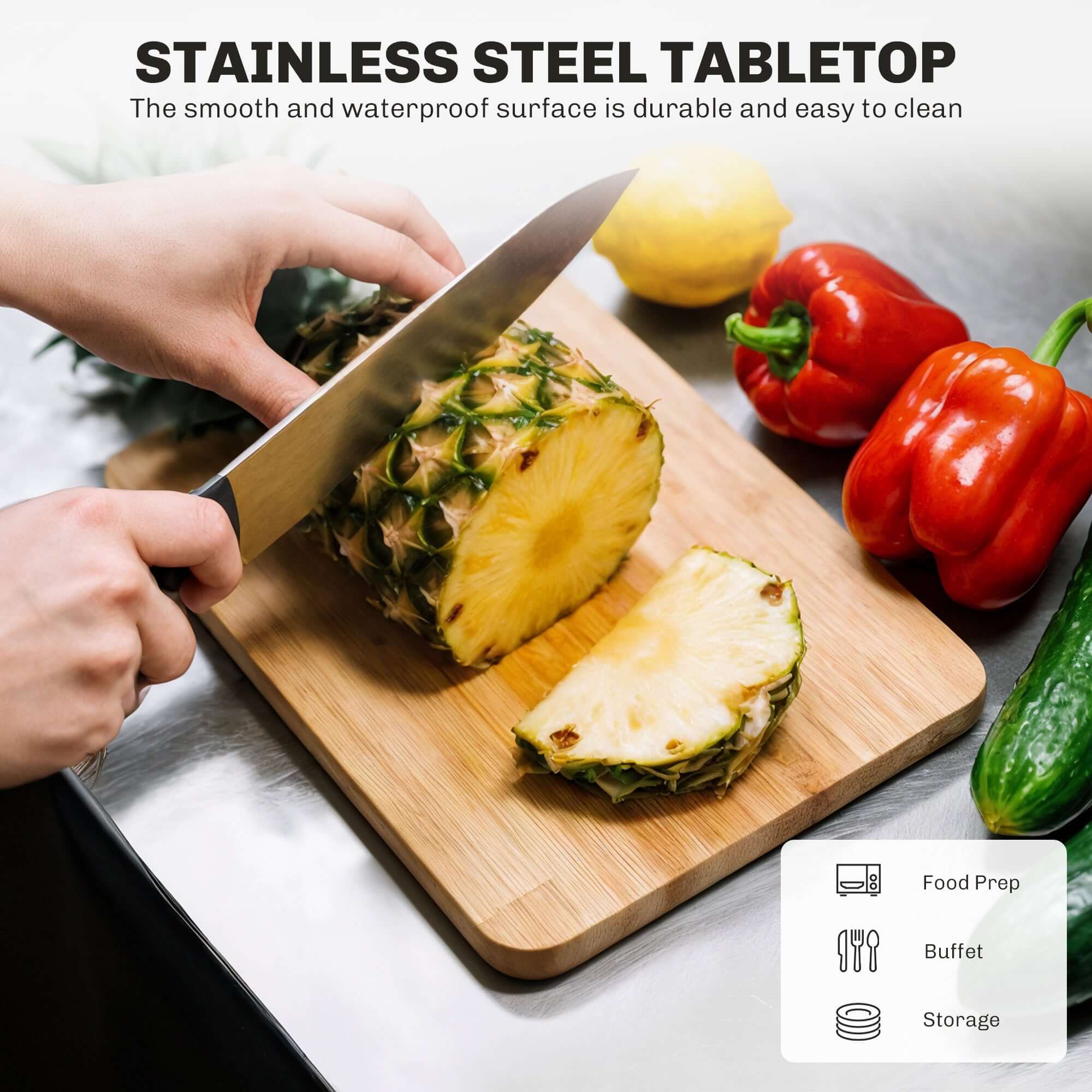 Discover the Ultimate Stainless Steel Kitchen Island Cart - With Drawer, Towel Rack & Spice Rack - Nook & Nest
