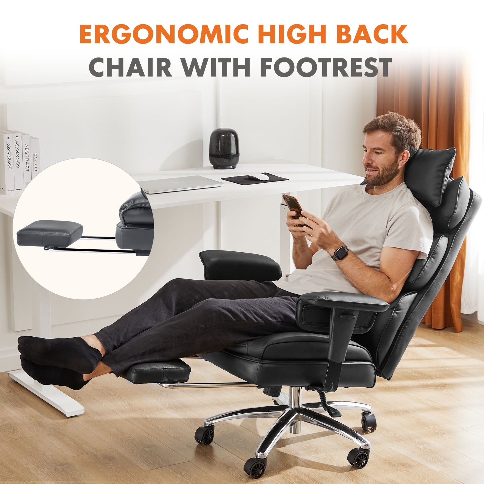 Elevate Your Comfort with Our Ergonomic Home Office Desk and Chair Set - Nook & Nest