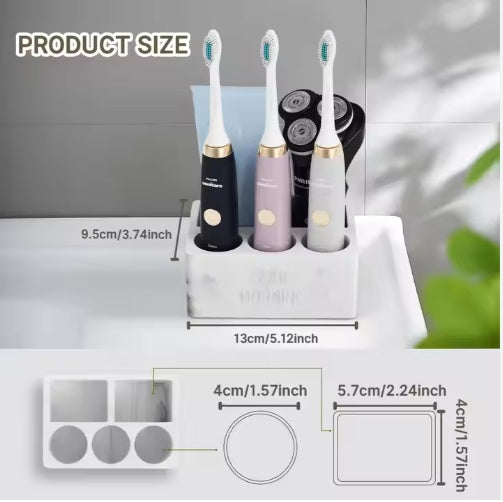 Toothpaste Holder Bathroom Counter Organizer For Electric Toothbrushes For Home Hotel - Nook & Nest