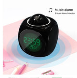 LED Projection Alarm Clock with Digital Display - Nook & Nest