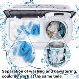 Effortless Laundry with the Semi-Automatic Gray Cover Washing Machine - Nook & Nest