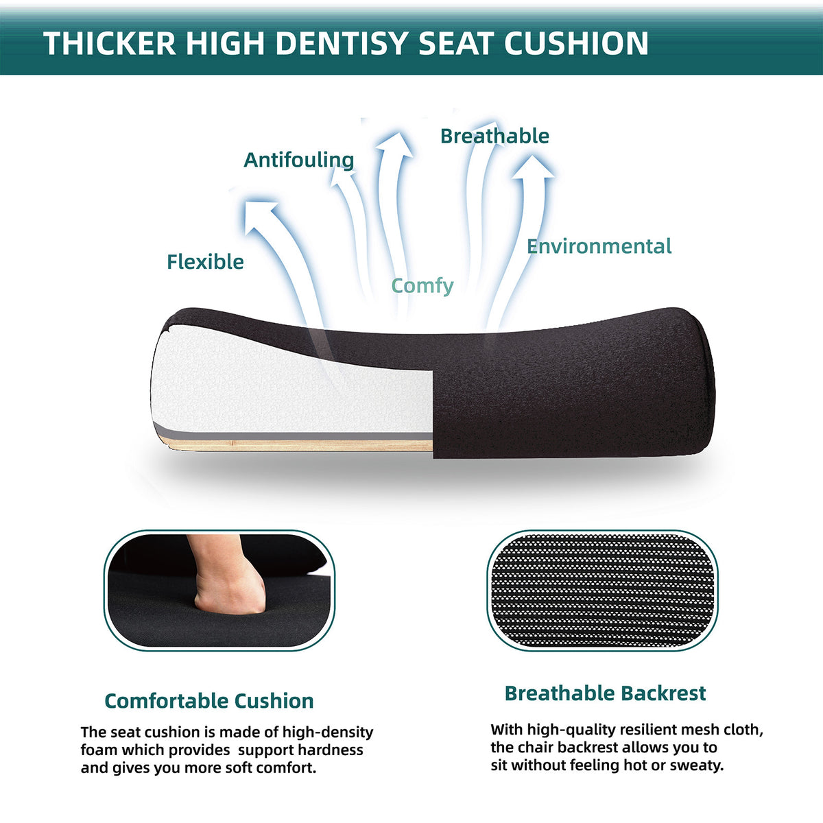 Retractable Footrest Ergonomic Swivel Office Chair With Lumbar Support Pillow And Padded Armrests - Nook & Nest