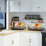 L-Shaped Under Sink Organizer – Pull-Out Drawer, Fits Around Pipes, Sm - Nook & Nest