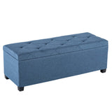 Cushioned Storage Ottoman with Hidden Compartment – Footstool, Bench & - Nook & Nest