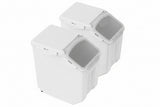 Airtight Storage Bins – Set of 2, 15L Each with Measuring Cups & Caste - Nook & Nest