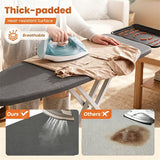 Adjustable Ironing Board – 7 Height Settings, 47×18″ Surface, Foldable - Nook & Nest