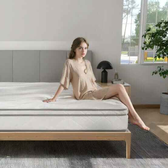 Elevate Your Comfort with Our 12 Inch Hybrid Mattress with Gel Memory Foam - Nook & Nest
