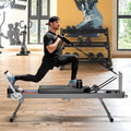 Extra Large Pilates Reformer - Multi-functional Home Fitness Equipment, 395lbs Capacity, With Dynamic Resistance Cords And Aerobic Rebounder, Improves Posture, Builds Strength, Reduces Stress, Black - Nook & Nest