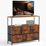 Tall Fabric Storage Tower with Drawers, Multiple Colors - Nook & Nest