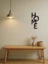 Metal Wall Decor HOME Sign - Unique Wall Art for Bedroom Decoration & Thoughtful Gifts - Nook & Nest