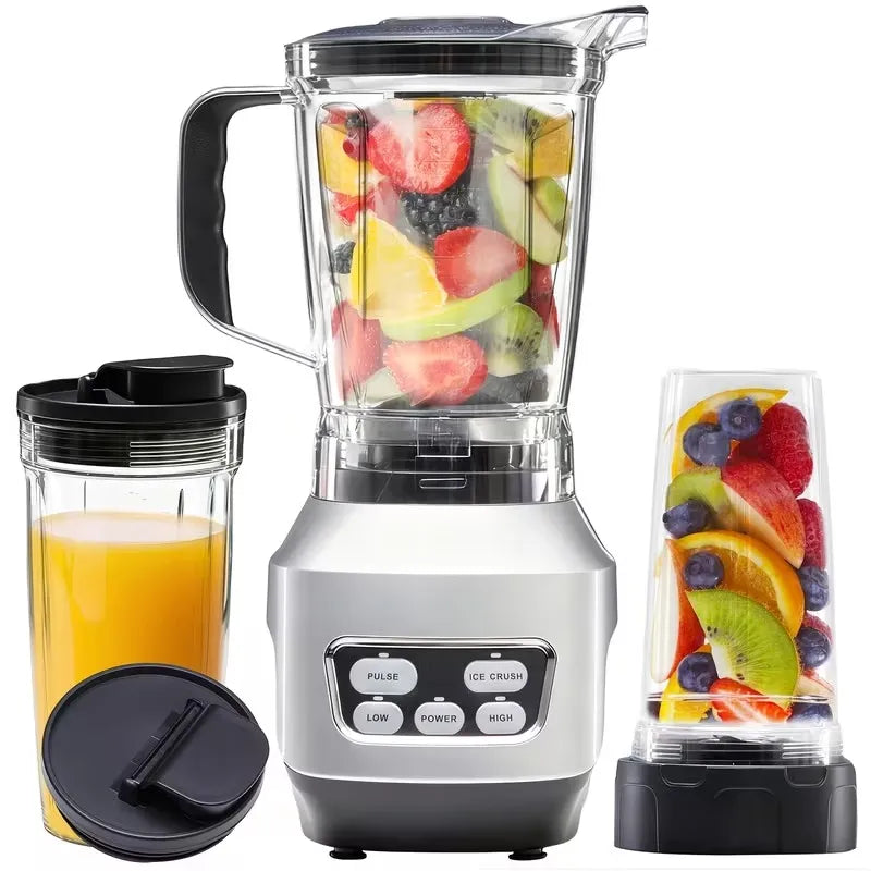 Moothie Blender, Countertop Blender 1200W For Kitchen With 23 34 60oz BPA-Free Portable Cups, Professional Smoothie Maker With Four Programs For Shakes, Sauces, Juice And Ice Crushing - Nook & Nest