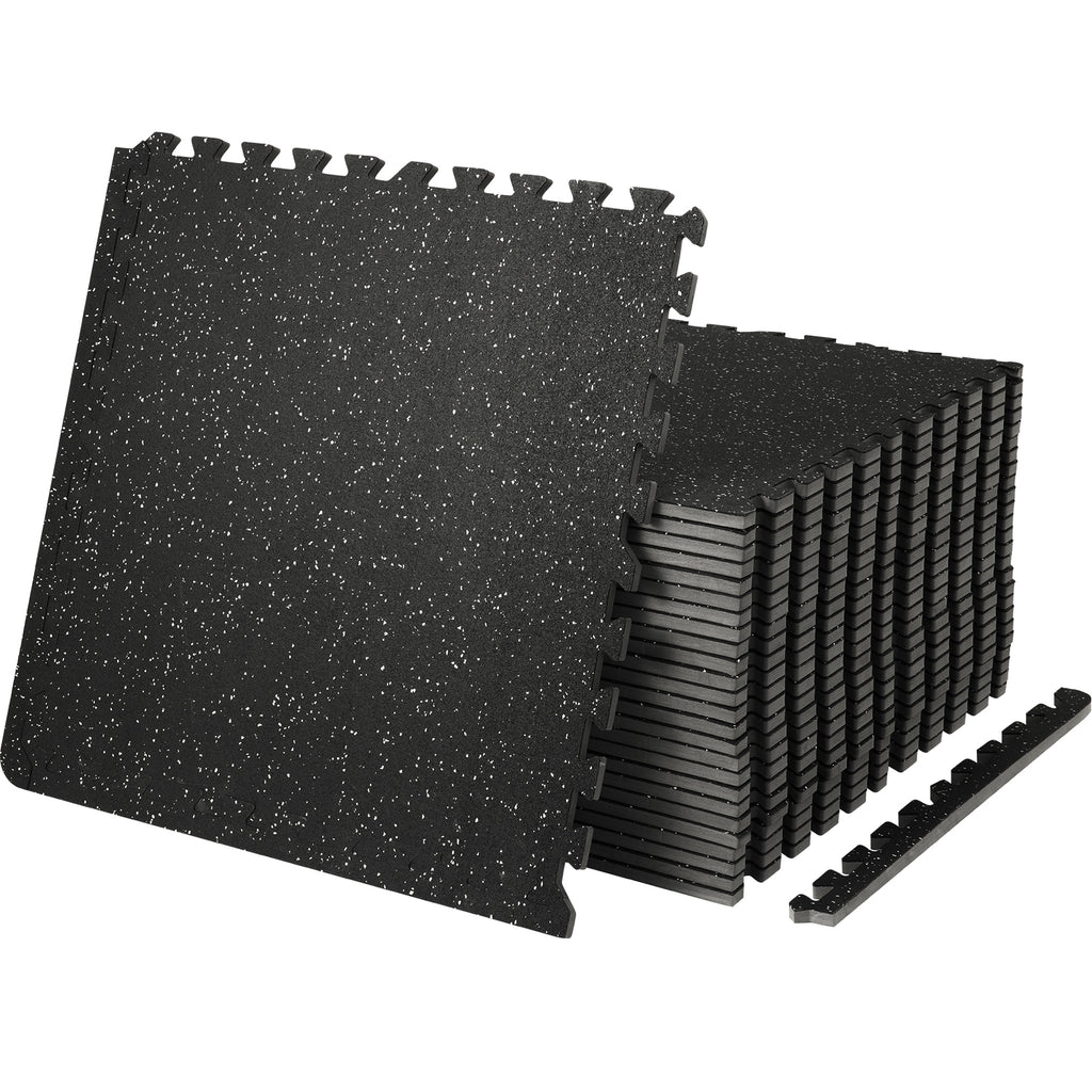 25 PCS Thick Gym Floor Mats, EVA Foam & Rubber Top Interlocking Workout Floor Mats With. Ft Coverage, Waterproof Exercise Puzzle Flooring For Gym, Home, Garage, Basement - Nook & Nest