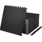 Interlocking Gym Floor Mats – 25 Pack, EVA Foam & Rubber