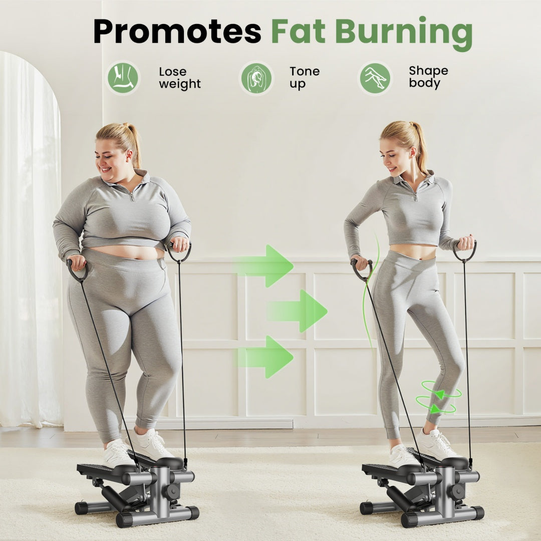 Transform Your Workout with the Mini Stepper with Resistance Bands - Nook & Nest