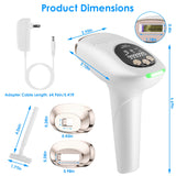 3 In 1 Ice Cooling Laser Hair Removal Device Painless Permanent At-Home IPL Hair Removal With 999,999 Flashes 9 Energy Levels 2 Modes For Armpits Legs Arms Bikini Line - Nook & Nest