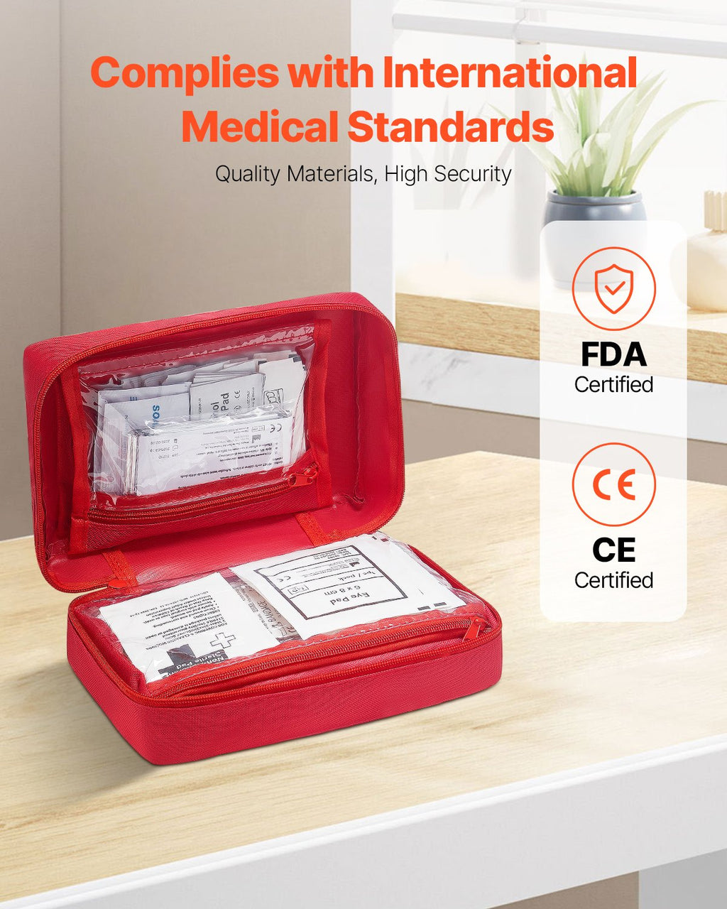 First Aid Kit, 500 Pieces, 600D Nylon Large Survival First Aid Bag, Emergency Medical Supplies, For Home, Car, Office, Travel, Camping, Truck, Hiking, Sports, Vehicle And Outdoor Emergencies - Nook & Nest