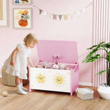 Kids Toy Storage Chest with Safety Hinges – Slow-Close Lid, Flat Lid S - Nook & Nest