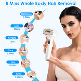 3 In 1 Ice Cooling Laser Hair Removal Device Painless Permanent At-Home IPL Hair Removal With 999,999 Flashes 9 Energy Levels 2 Modes For Armpits Legs Arms Bikini Line - Nook & Nest