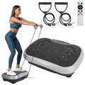 Vibration Exercise Machine With Resistant Bands Remote Control Whole Body Vibration Platform Workout Equipment Home Fitness Training Equipment For Weight Loss Fat Burner - Nook & Nest