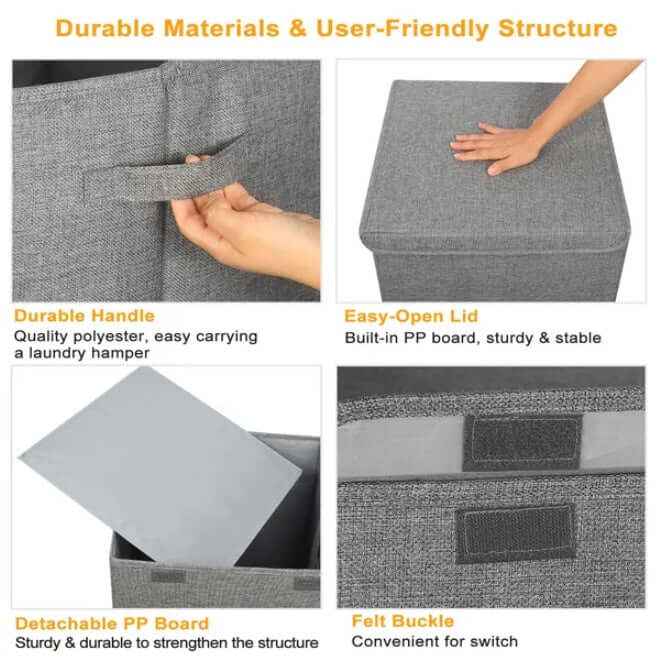 Collapsible Laundry Hamper: The Essential Space-Saver for Your Bedroom and Bathroom - Nook & Nest