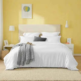 King Size White & Pink 3-Piece Duvet Cover Set - Nook & Nest